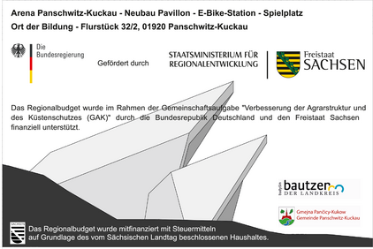 Arena Panschwitz-Kuckau - Neubau Pavillon - E-Bike-Station - Spielplatz